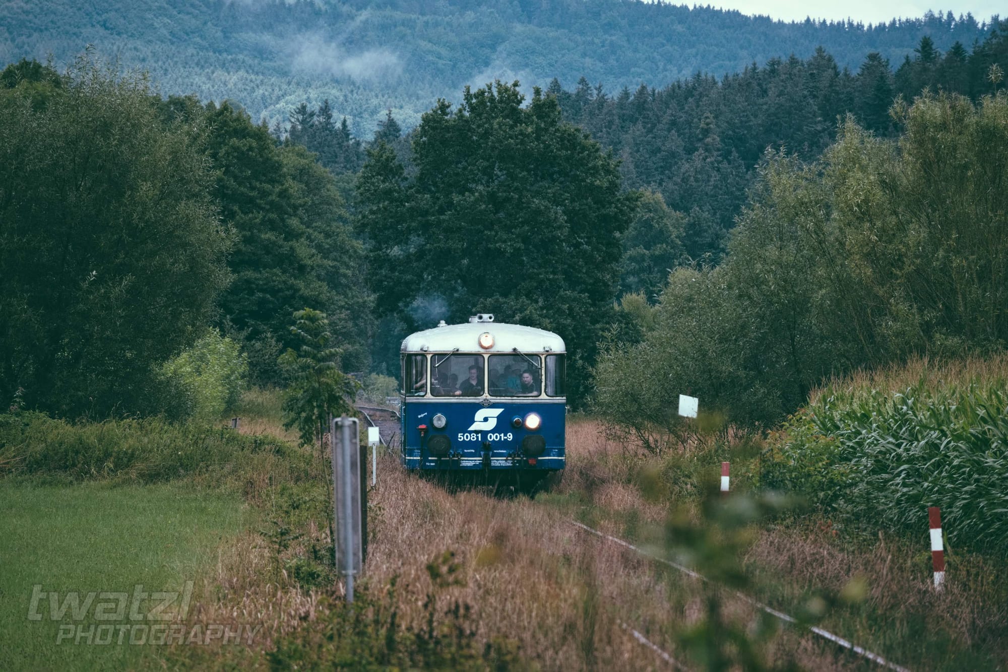 Der ÖGEG Schienenbus auf der Kohlebahn