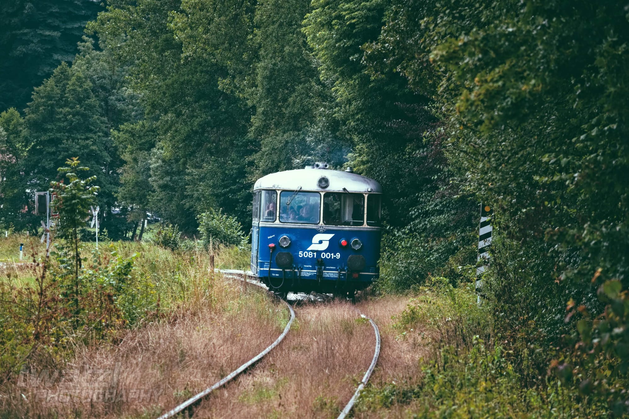 Der ÖGEG Schienenbus auf der Kohlebahn