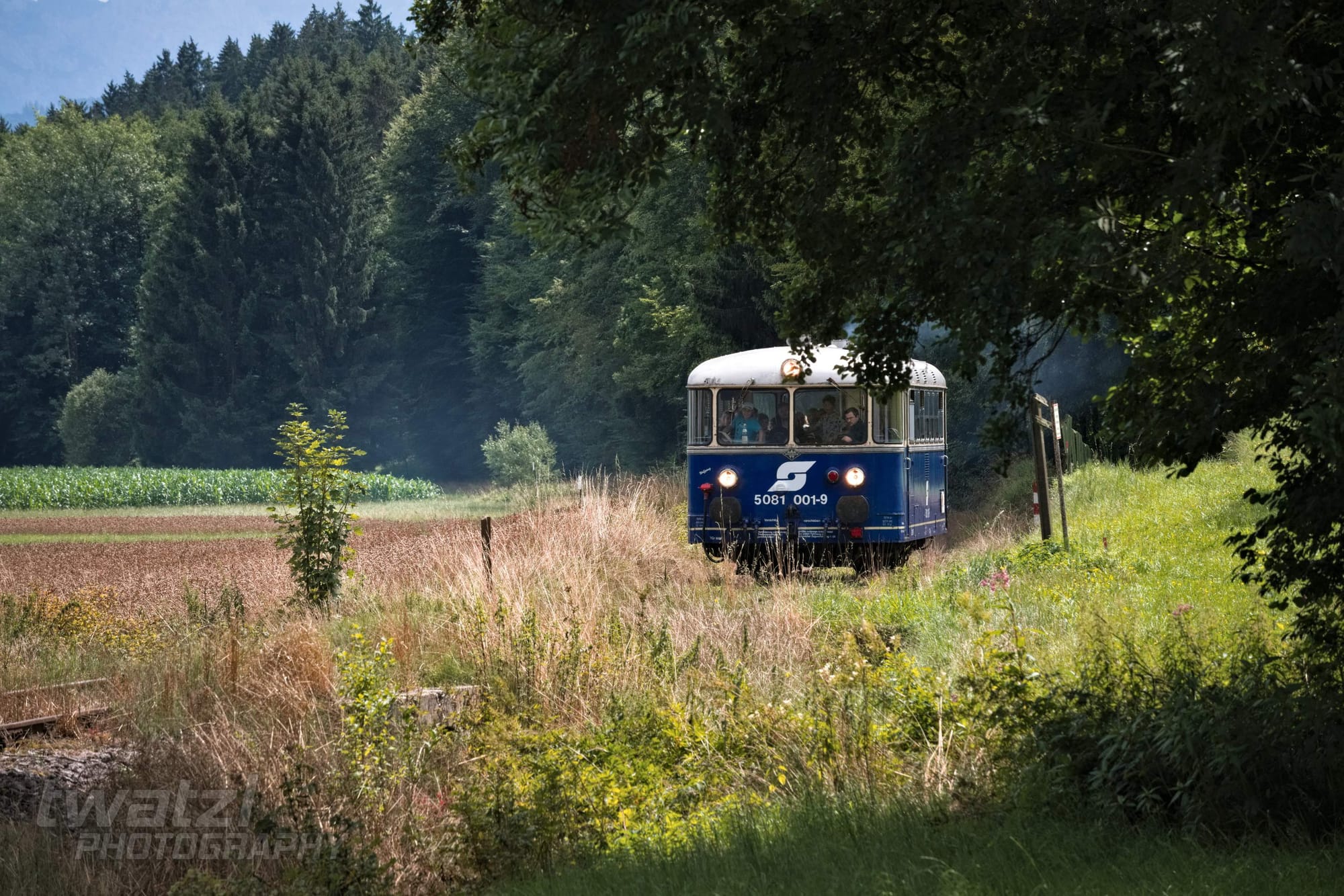 Der ÖGEG Schienenbus auf der Kohlebahn