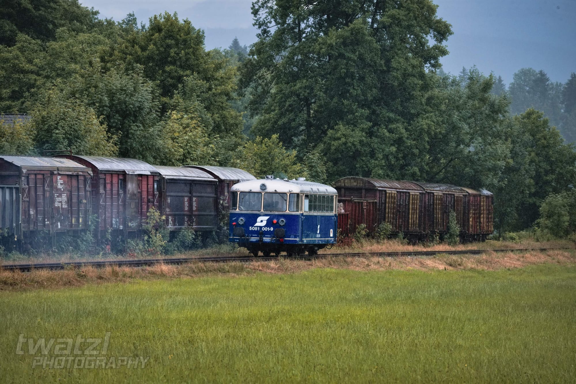 Der ÖGEG Schienenbus auf der Kohlebahn