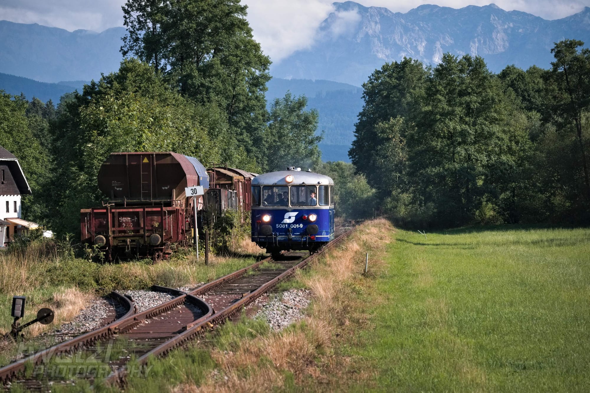 Der ÖGEG Schienenbus auf der Kohlebahn