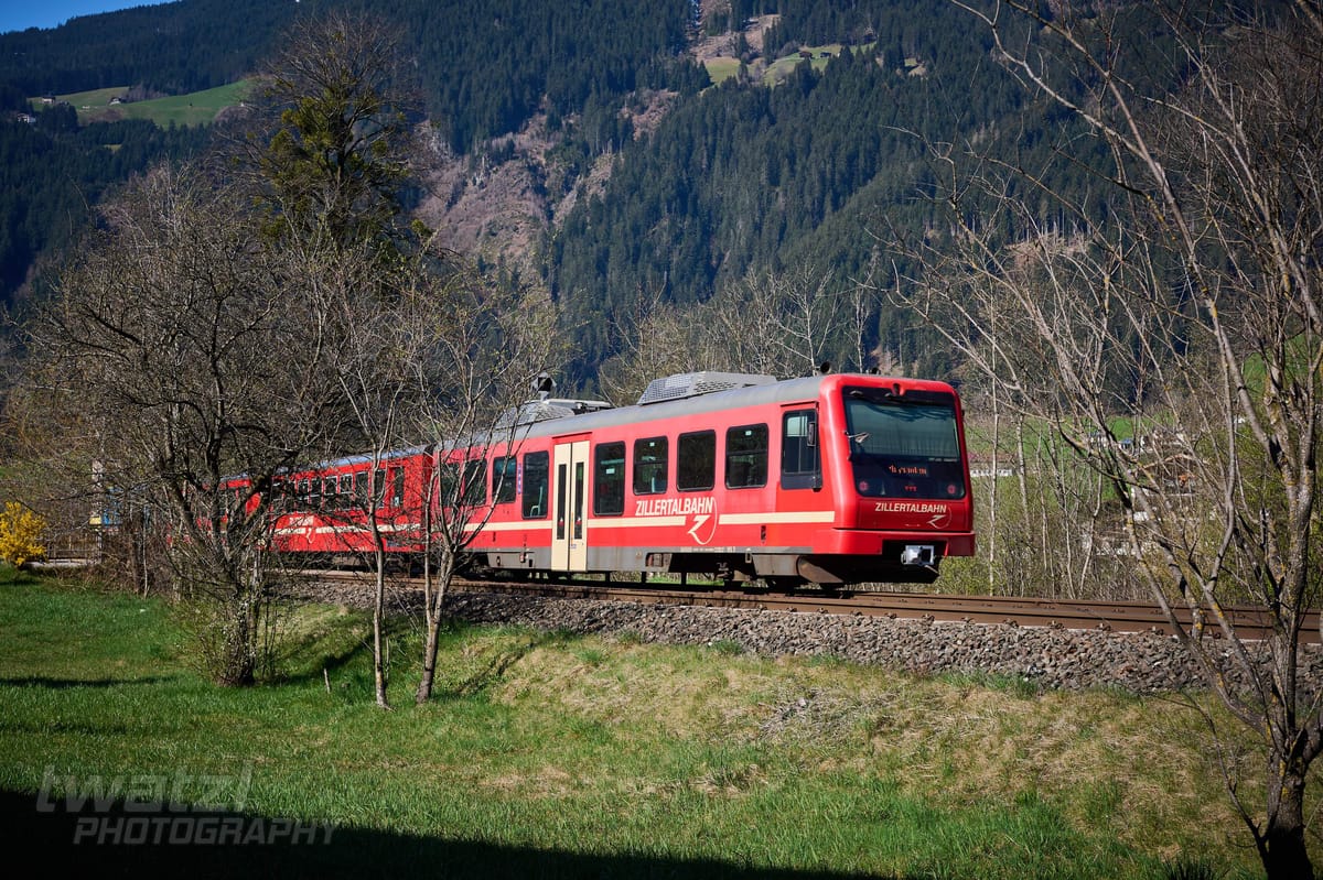 Die Zillertalbahn - auf der Heimfahrt mitgenommen